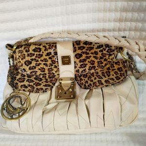 Sharif 1827 pleated leather shoulder bag